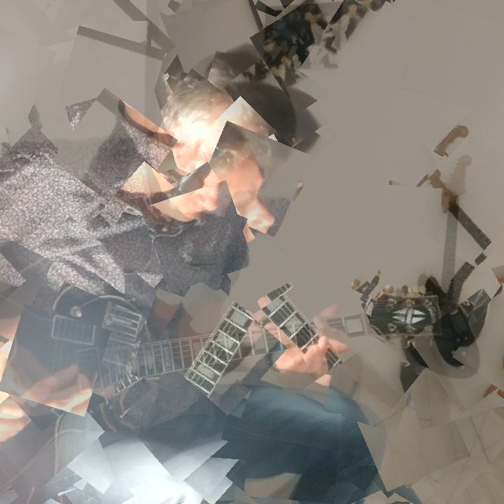 a guy playing guitar